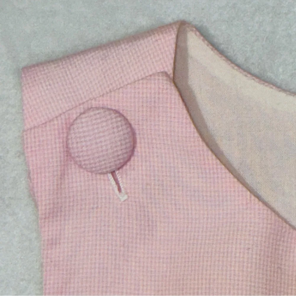 Pink Gingham Smocked Beach Baby Dress 24 Mos Jumper Sundress Remember Nguyen